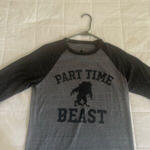 Part time beast Disney shirt men’s size medium